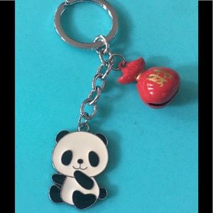 Cute Panda charm keychain
